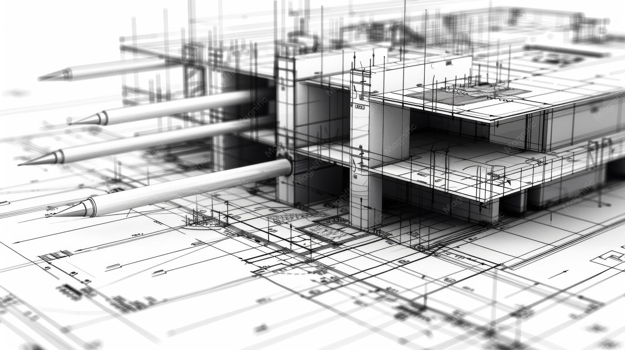 نمودار مفهومی مهندسی سازه و توزیع بارها در ساختمان