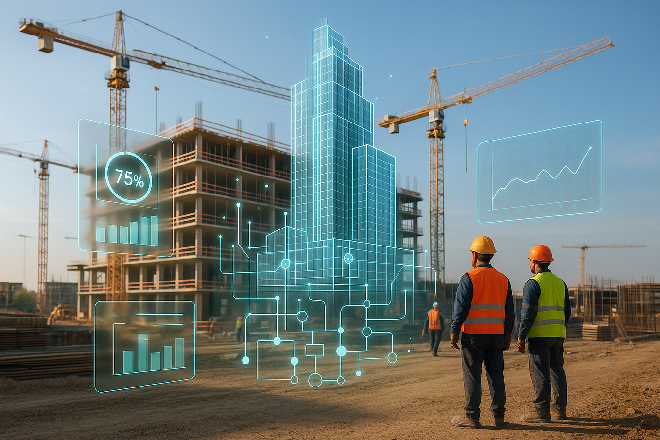 نمودار جریان داده‌ها در مدیریت اطلاعات ساخت با استفاده از BIM و IoT