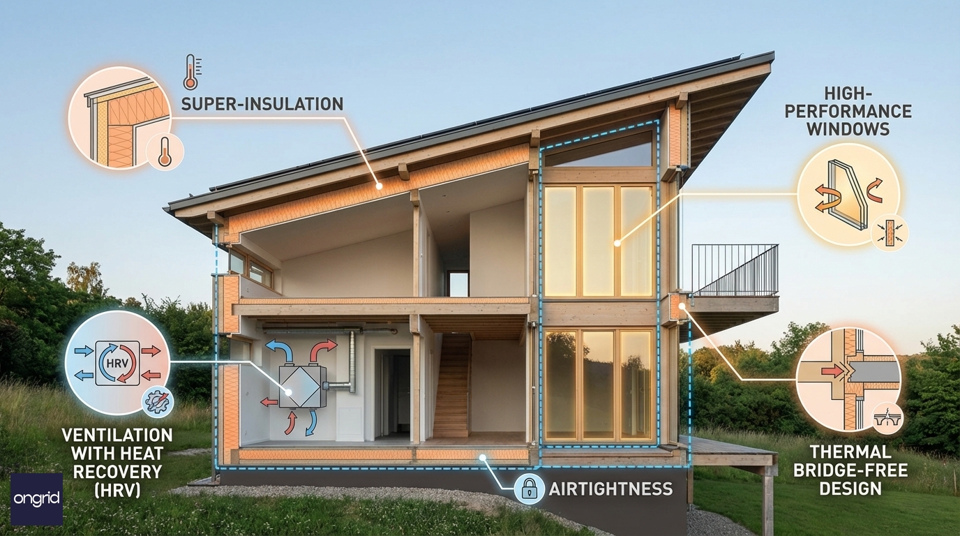 پنج اصل طراحی خانه‌های فعال Passive House
