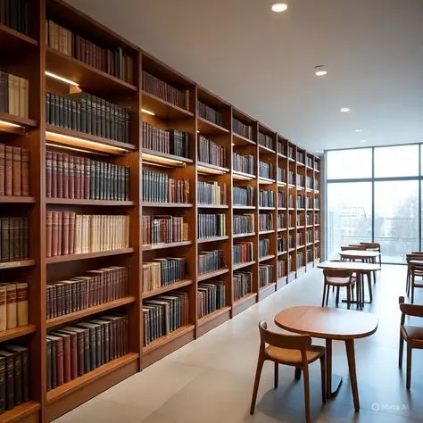 نمونه‌ای از طراحی کتابخانه مدرن با فضاهای مطالعه، آموزشی و اجتماعی