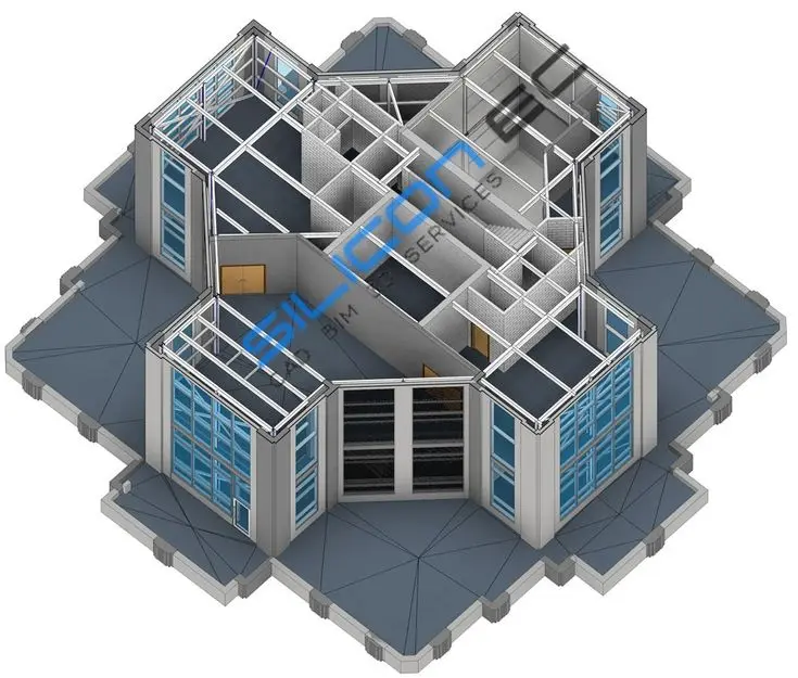 نمایش یکپارچگی مدل‌های معماری و مهندسی در نرم‌افزار رویت معماری