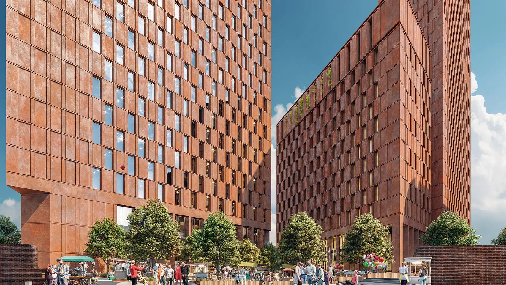 نمونه‌ای از ساختمان‌های کربن‌صفر با طراحی مدرن و استفاده از پنل‌های خورشیدی