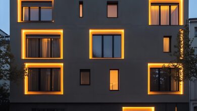 نورپردازی نمای ساختمان؛ تکنیک‌های زیباسازی نمای خارجی Facade Lighting Design