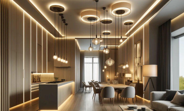 نورپردازی داخلی ساختمان؛ ایجاد فضاهای زیبا و کاربردی Interior Lighting Design