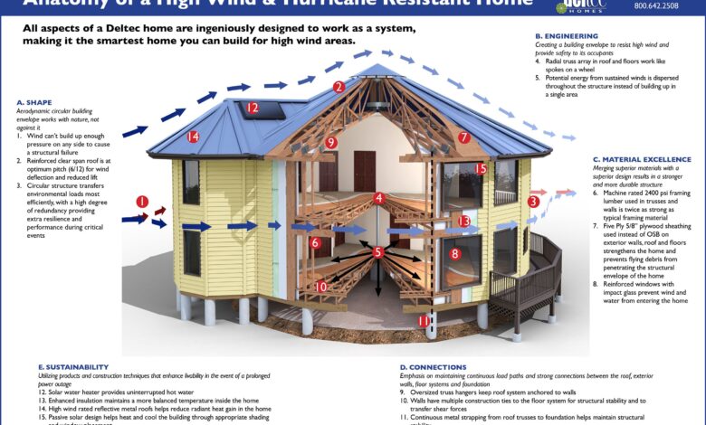 ساختمان مقاوم در برابر طوفان؛ اصول طراحی سازههای ایمن Storm Resistant Buildings