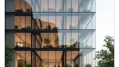 طراحی مجتمع اداری؛ برنامه‌ریزی ساختمان‌های کاری چندطبقه Office Complex Design