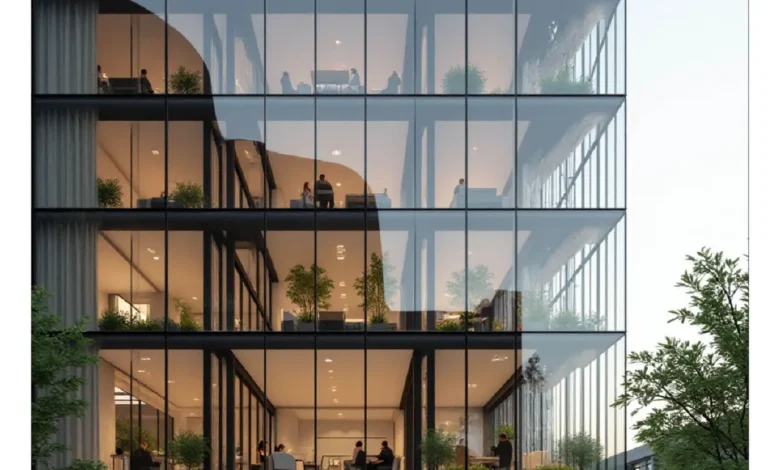 طراحی مجتمع اداری؛ برنامه‌ریزی ساختمان‌های کاری چندطبقه Office Complex Design