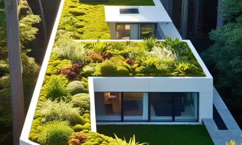 طراحی پشتبام سبز؛ فناوری معماری پایدار شهری Green Roof Design