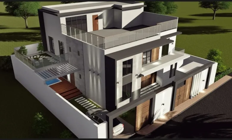 طراحی ویلای تریپلکس؛ ایدههای ساختمانهای چندطبقه Triplex Villa Design
