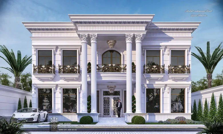 طراحی ویلای کلاسیک؛ اصول معماری باشکوه و ماندگار Classic Villa Design