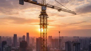 تاورکرین ساختمان؛ تجهیزات بلندکردن مصالح در پروژه‌های مرتفع Tower Crane Systems