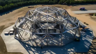 طراحی سازه فضایی؛ معماری شبکه‌های سه‌بعدی سبک Space Frame Structures