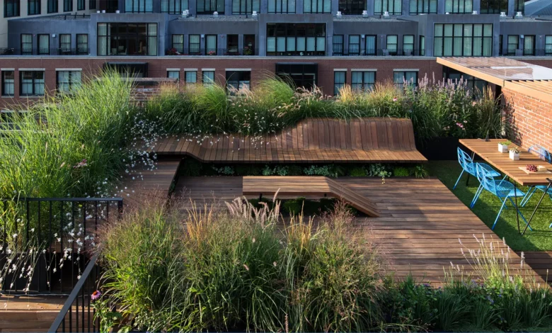 روف گاردن مدرن؛ طراحی بام‌های سبز شهری Modern Roof Garden